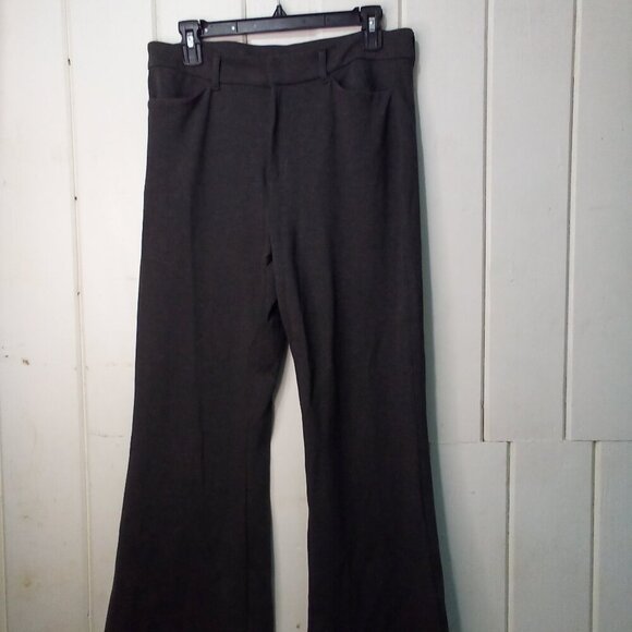 Old Navy Pants Women 12 Flare Trouser Soft Stretch Gray - Picture 2 of 15